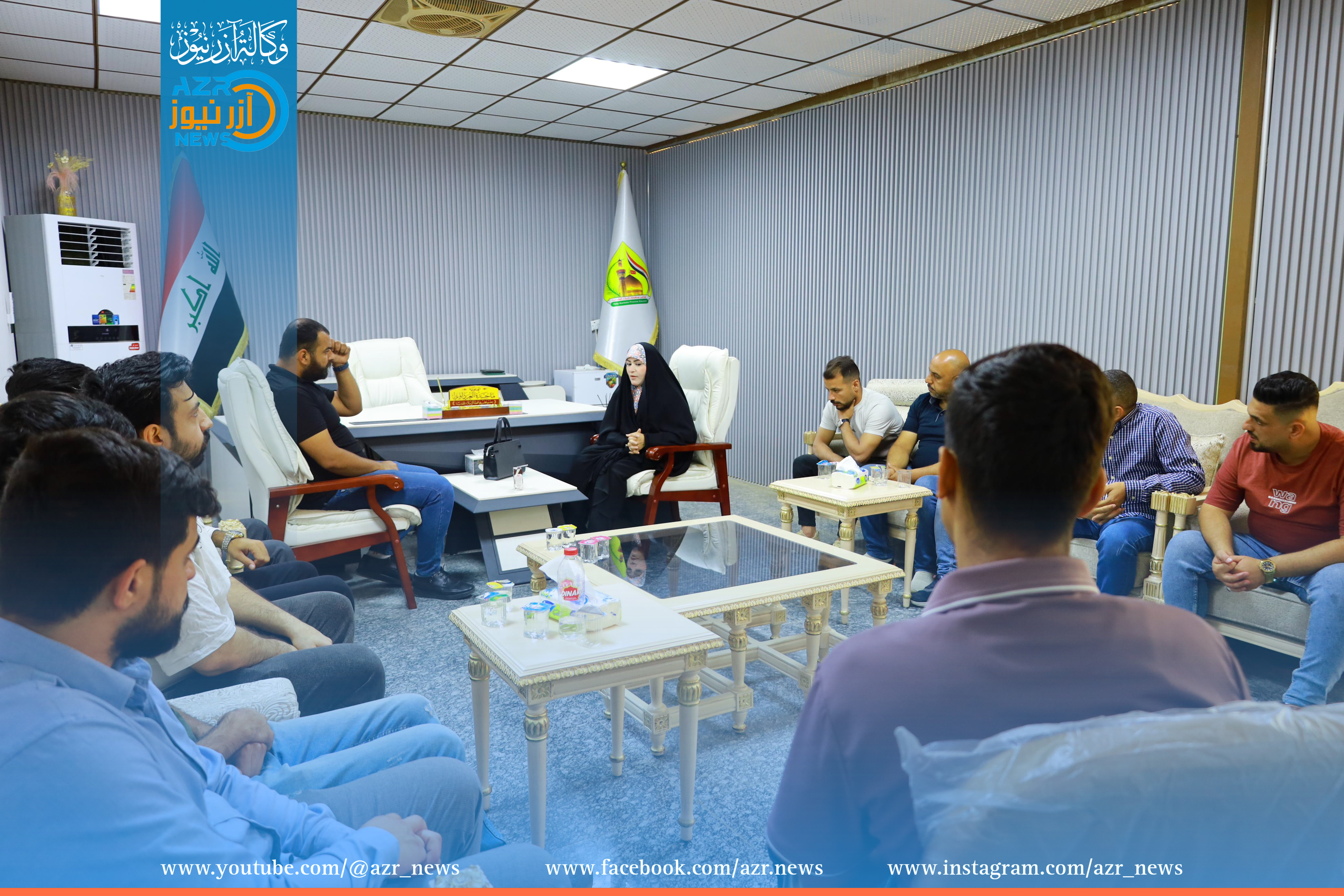 استقبلت العلوية ماجدة فاضل العرداوي، عدداً من المواطنين في مكتبها بمجلس المحافظة،