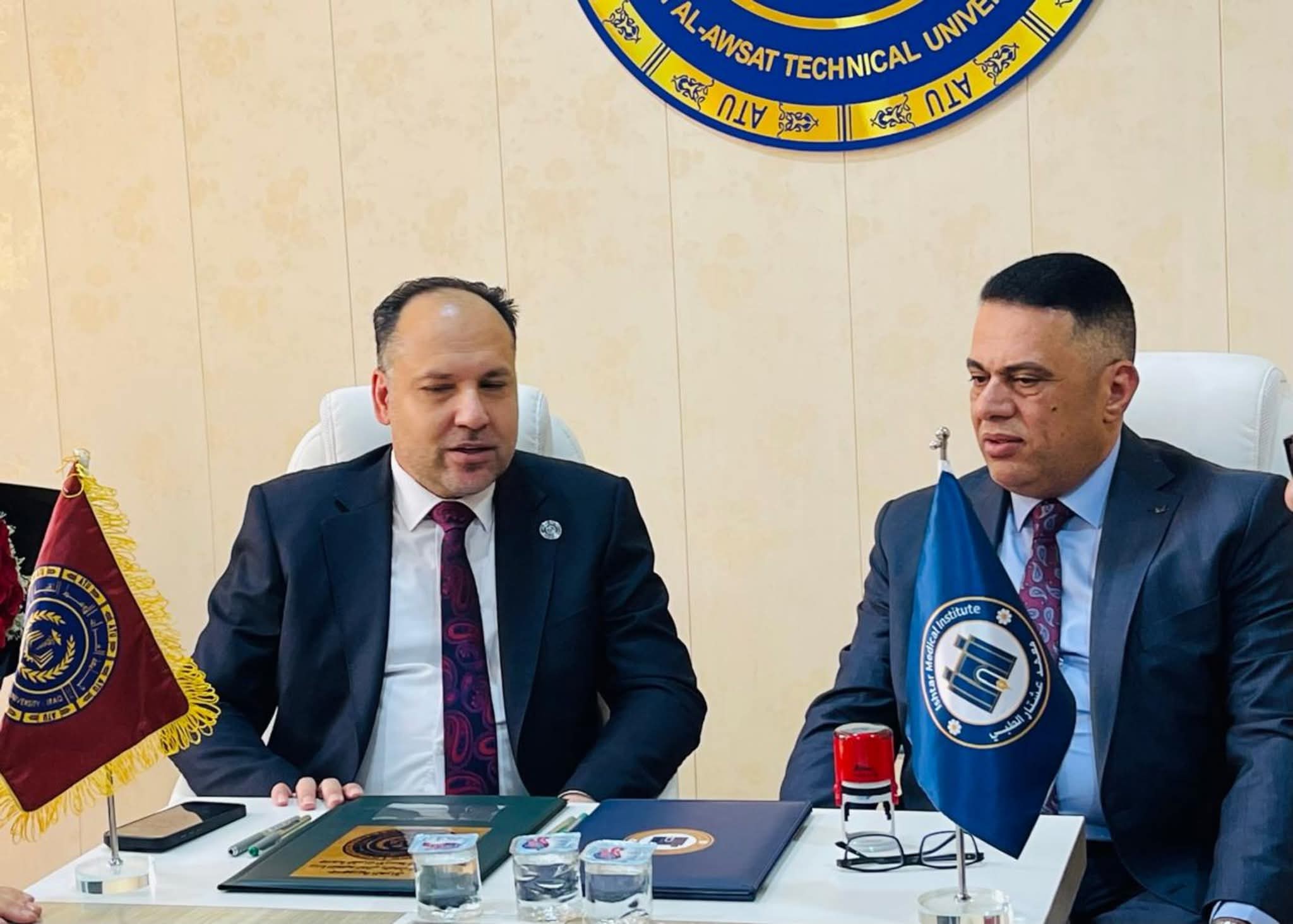 جامعة الفرات الأوسط التقنية توقع اتفاقية تفاهم مع معهد عشتار الطبي التقني الأهلي