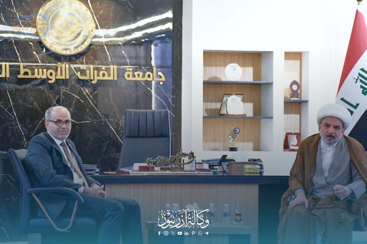 جامعة الفرات الأوسط التقنية تستقبل ممثل الأمين العام لحركة الصادقون