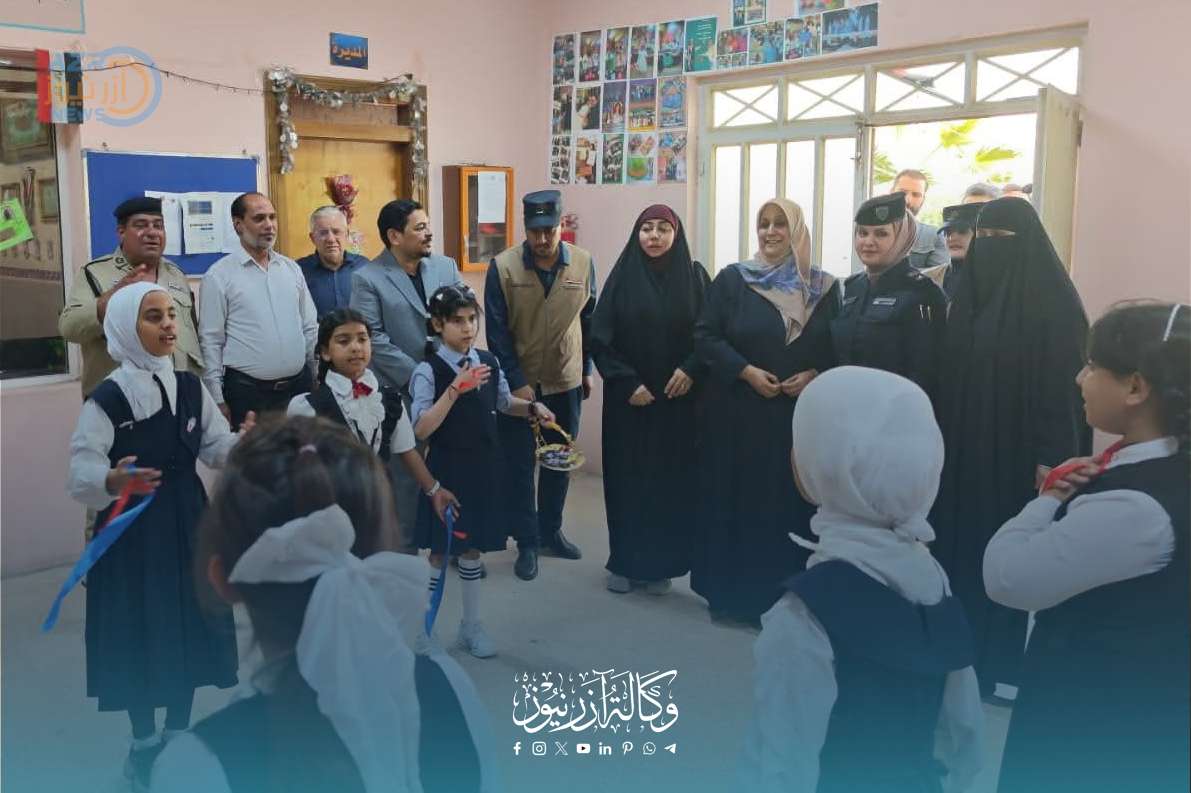 المنتدى النسوي في مدينة الصدر يزرع البهجة في قلوب أيتام مدرسة الفرح الرابعة بمبادرة إنسانية