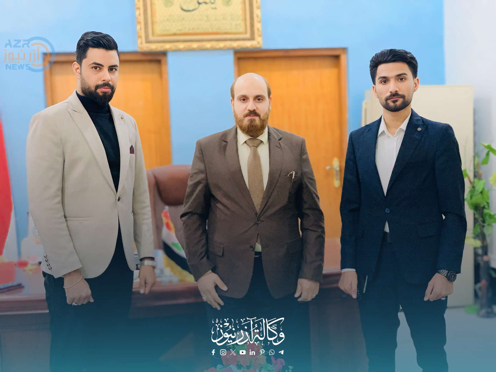 وكالة آزر تبحث تعزيز التعاون الإعلامي مع منتدى الرعاية العلمية في كربلاء دعماً للشباب والمبادرات التطوعية