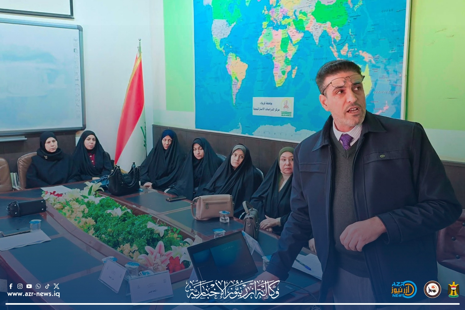 اختتام دورة متخصصة في كتابة الخبر والإعلام الرقمي بجامعة كربلاء