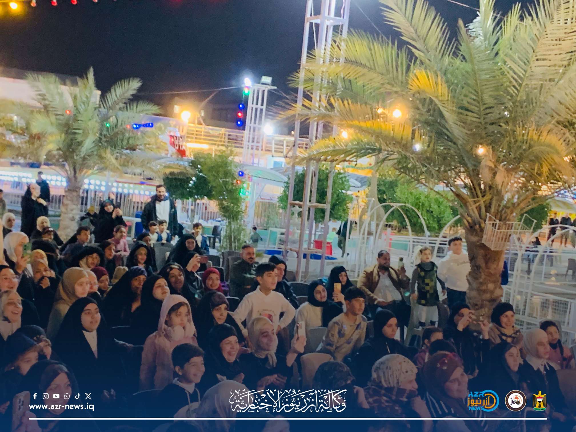 "عائلات كربلاء تحتفل بشهر شعبان في مهرجان ضوء القمر: ألعاب، دمى، ومشاهير على المسرح"