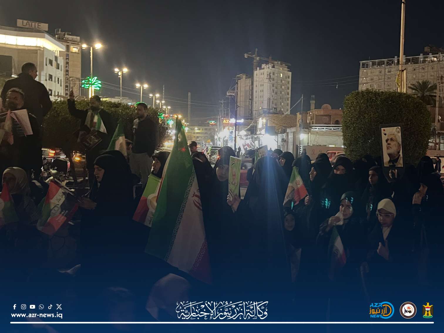 كربلاء تشهد وقفة تضامنية مع الجمهورية الإسلامية الإيرانية