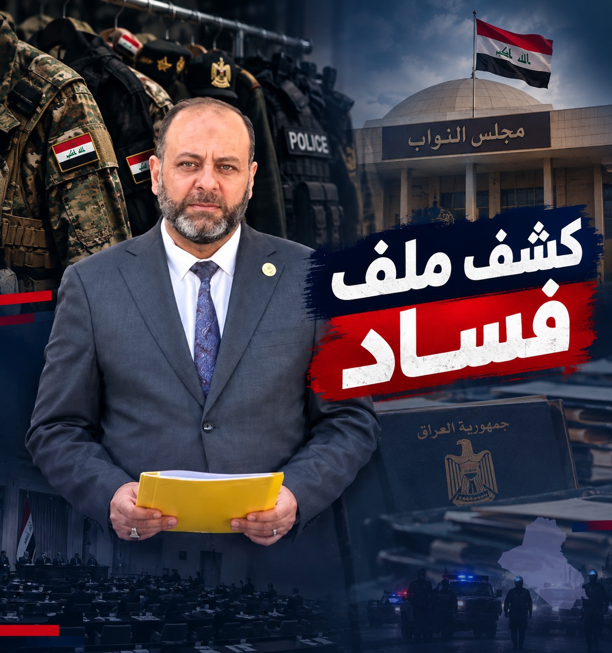 نائب عراقي يتحدث عن شبهات فساد بقيمة 17 مليار دينار ويشير إلى تفاوت في أسعار شراء بدلات